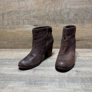 Cole Haan Cassidy Brown Leather Ankle Bootie Women's Size 9.5